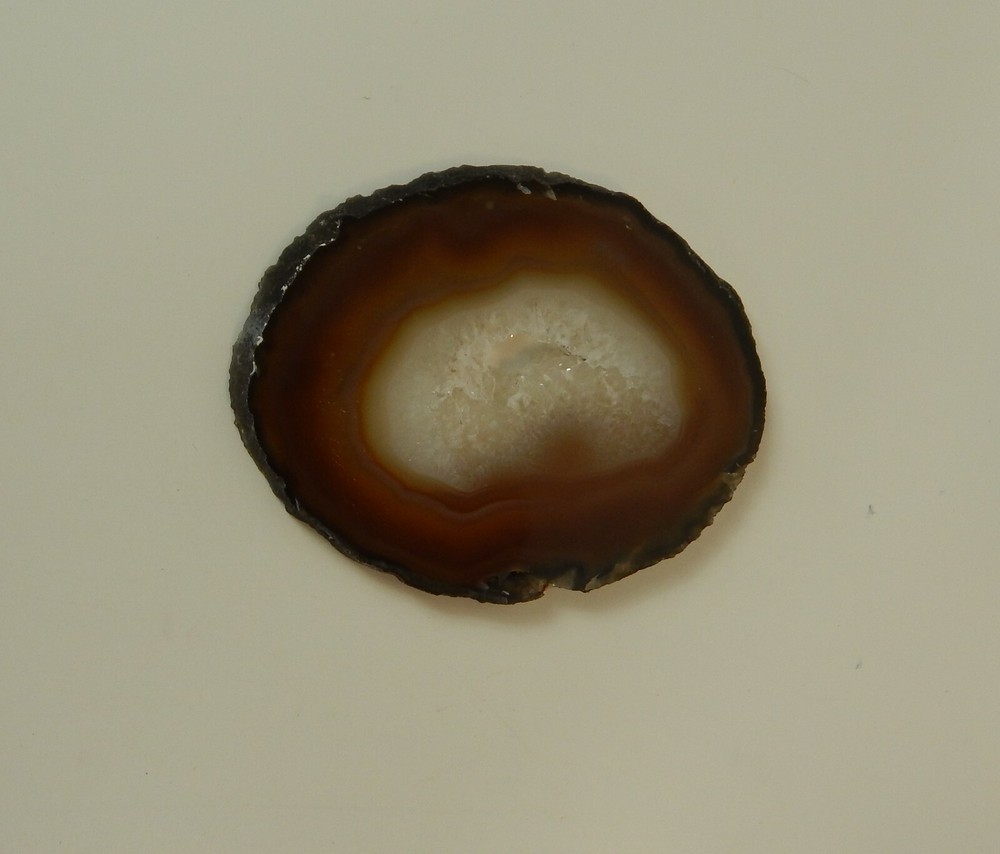 Agate Slab Amber/White Ice 4" x 3"