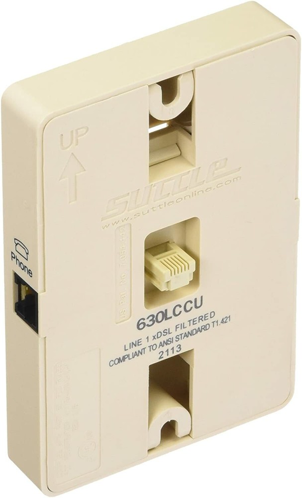Single DSL PHONE WALL MOUNT FILTER with instructions