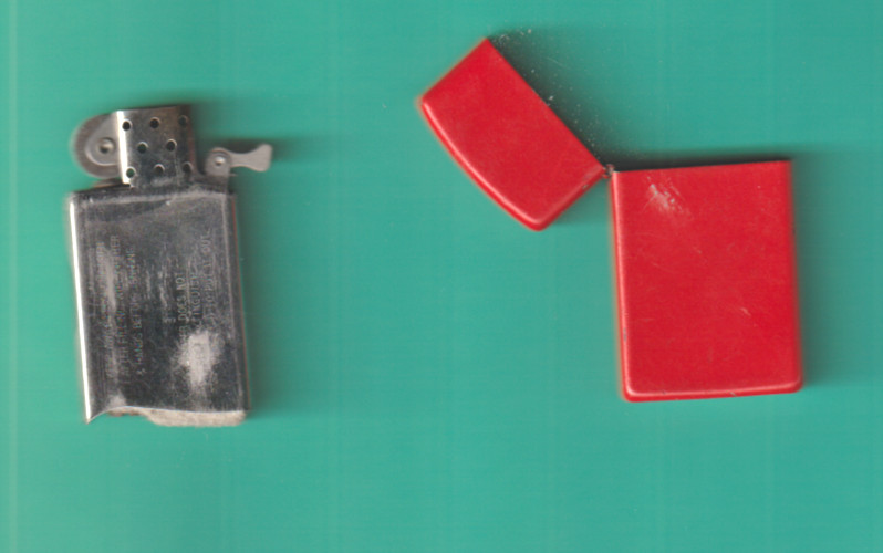 ZIPPO CIGARETTE LIGHTER RED