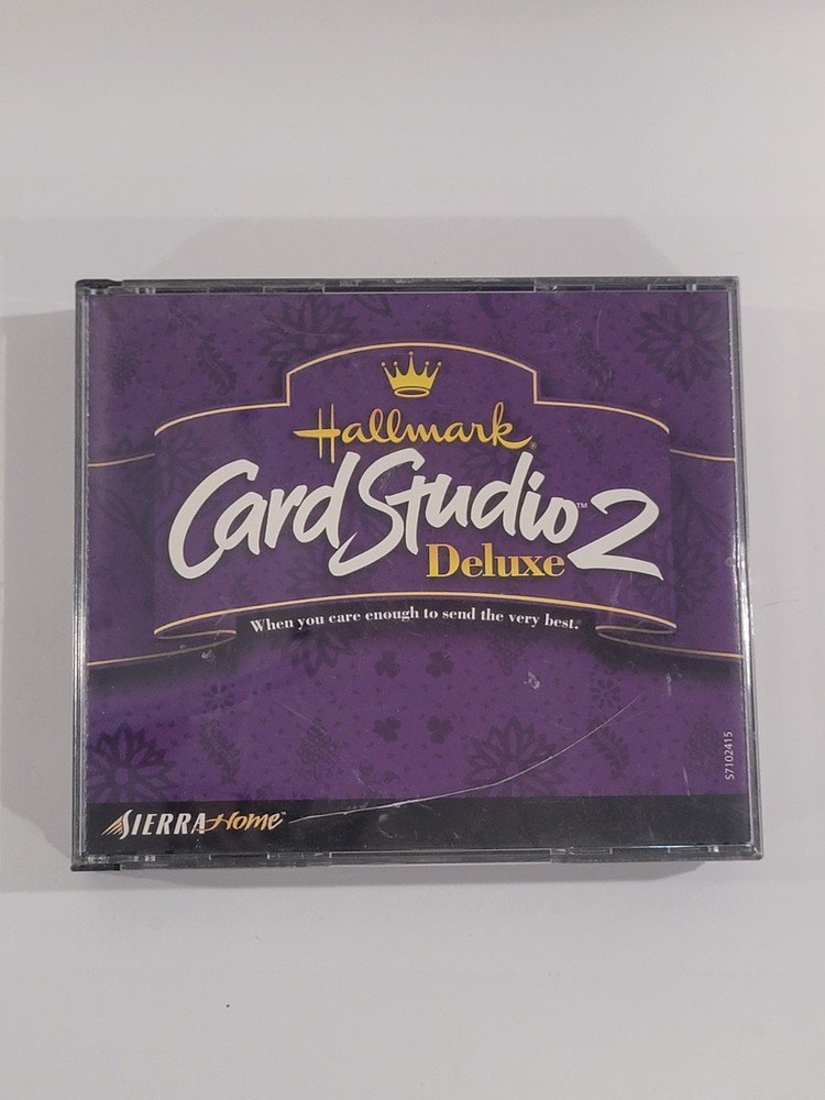 Hallmark Card Studio Deluxe 2 PC CD-ROM - 4 CD Set Sierra Home Computer Software