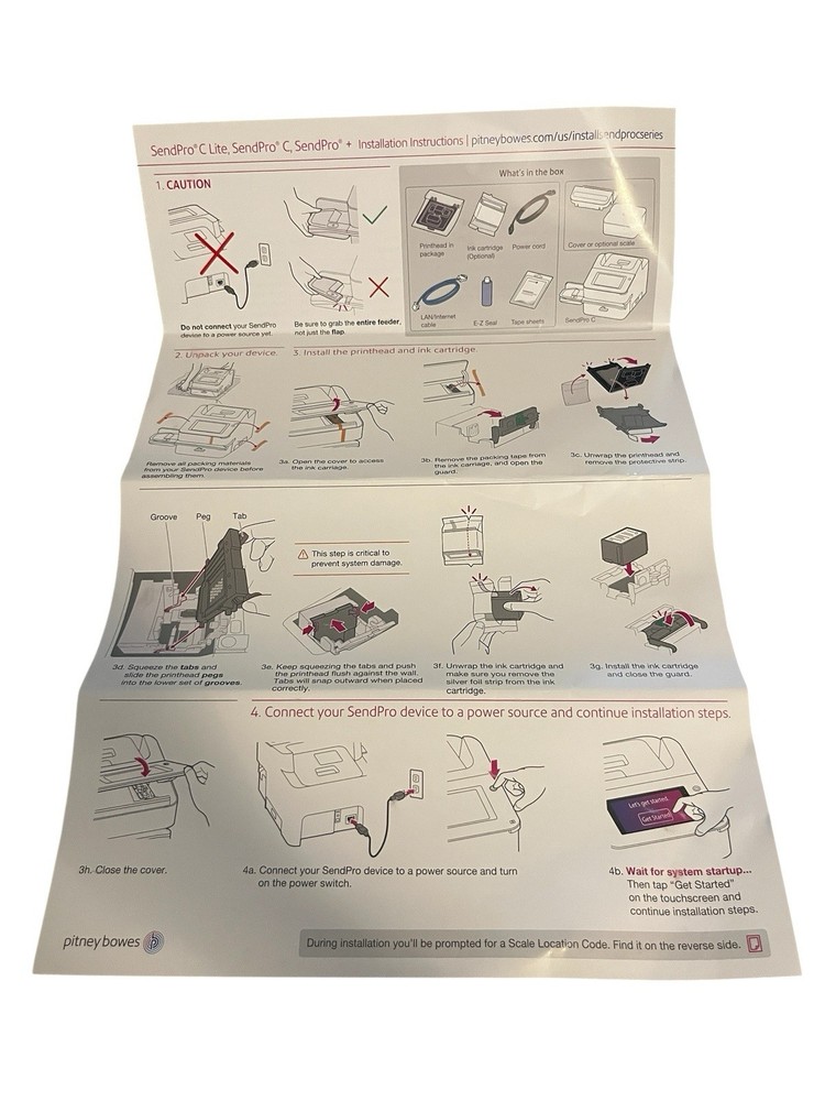 Envelope Drop Stacker Pitney Bowes HZ80001 Open Box Manuals Included