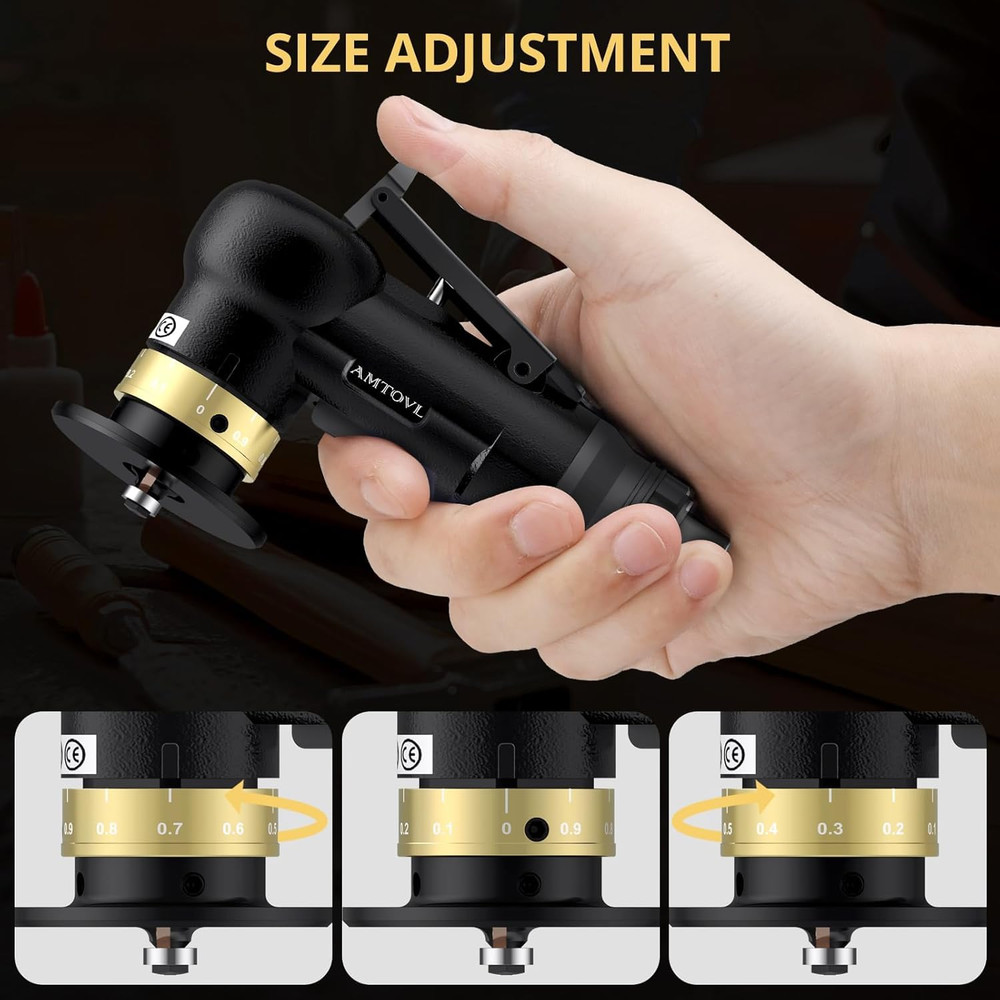 Pneumatic Chamfering Tool - Mini Air Chamfer Tool with 10 C-Angle & 10 R-Angle B
