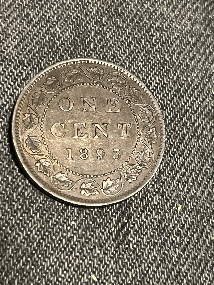 1893 CANADA LARGE CENT * LARGE PENNY ONE CENT * CANADIAN CENT *