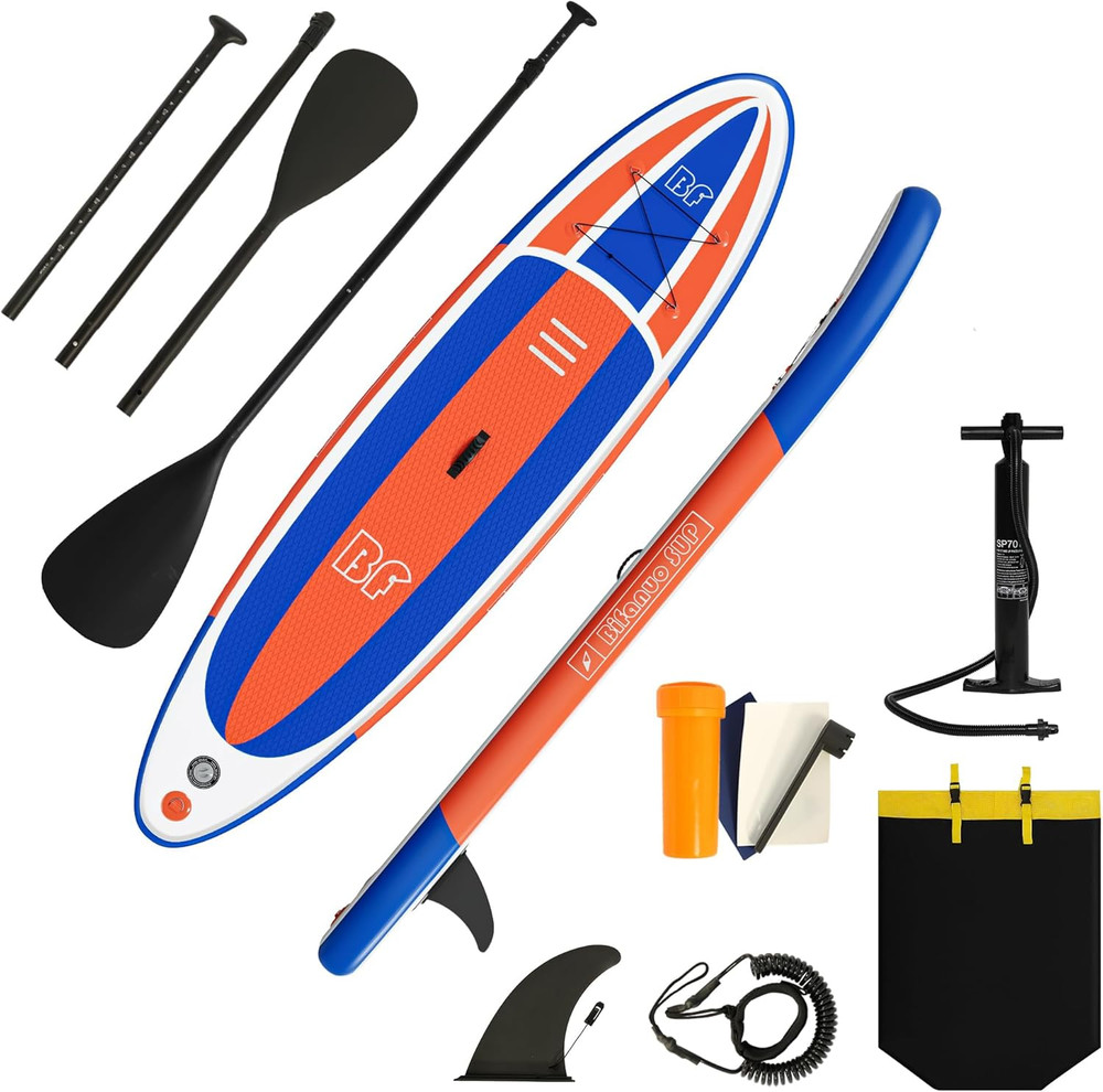 Inflatable Stand up Paddle Board with SUP Accessories & Backpack. Paddle Boards