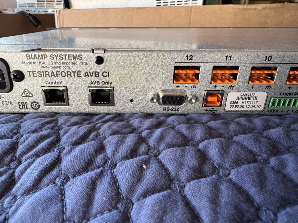 Biamp Systems Tesiraforte AVB CI Digital Audio Processor