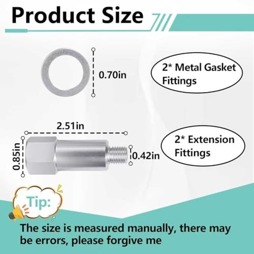 2 PCS Coolant Water Temperature Sensor Adapter Compatible with LS Engine, M12