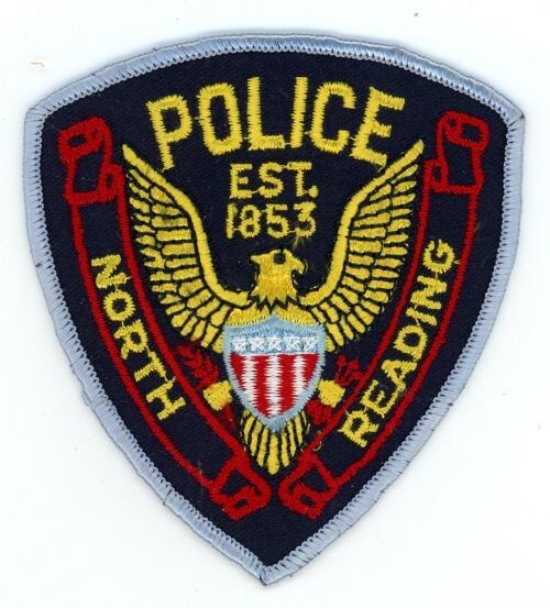 MASSACHUSETTS MA NORTH READING POLICE NICE SHOULDER PATCH SHERIFF OLD BACKING