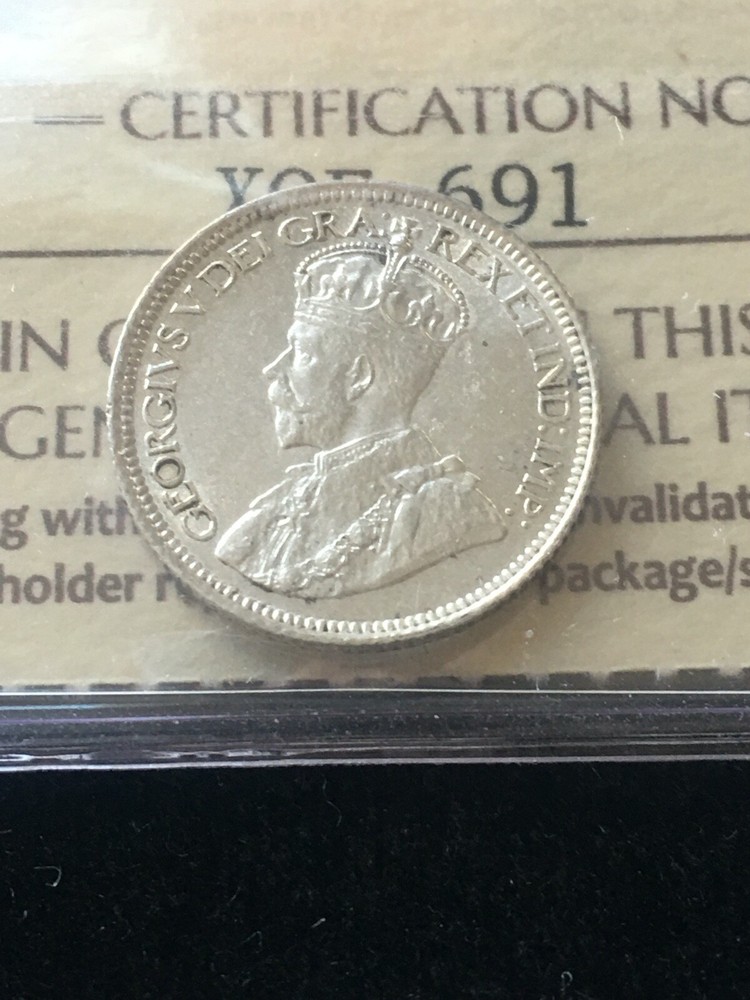 1917c ICCS Graded Newfoundland ¢10 Cent, **MS-62**