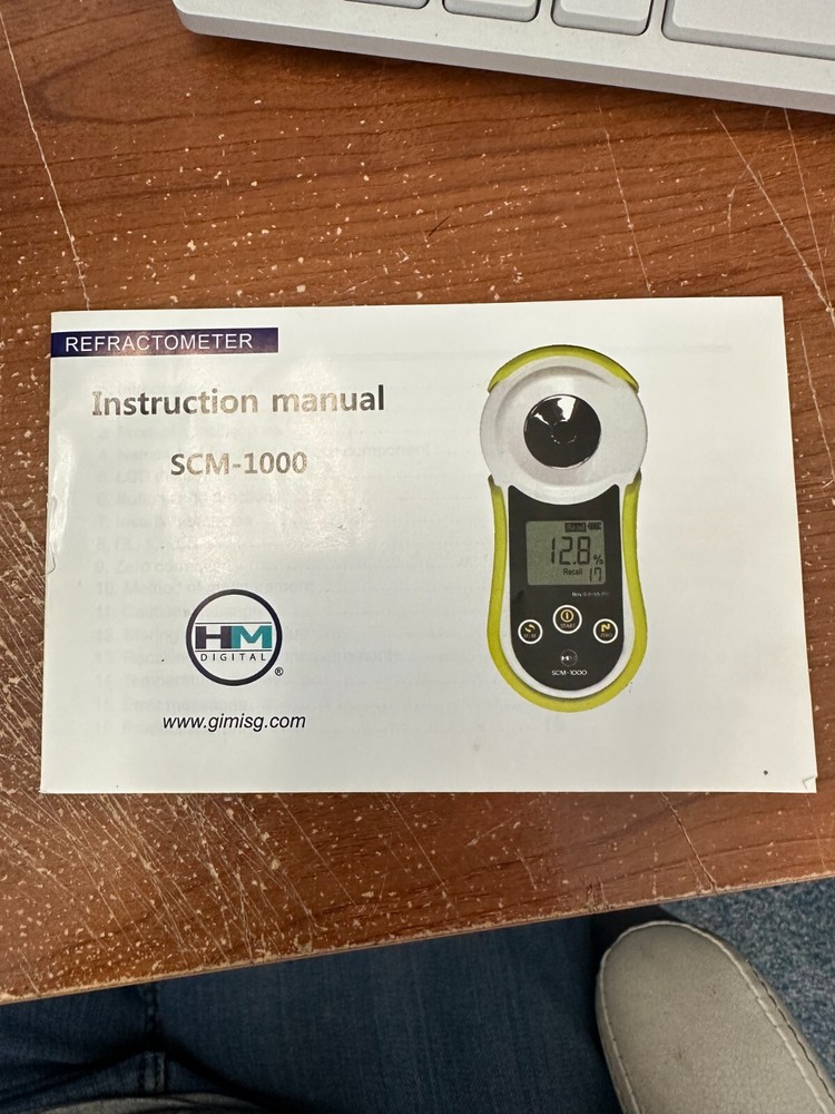 HM Digital SCM-1000 Digital Refractometer.