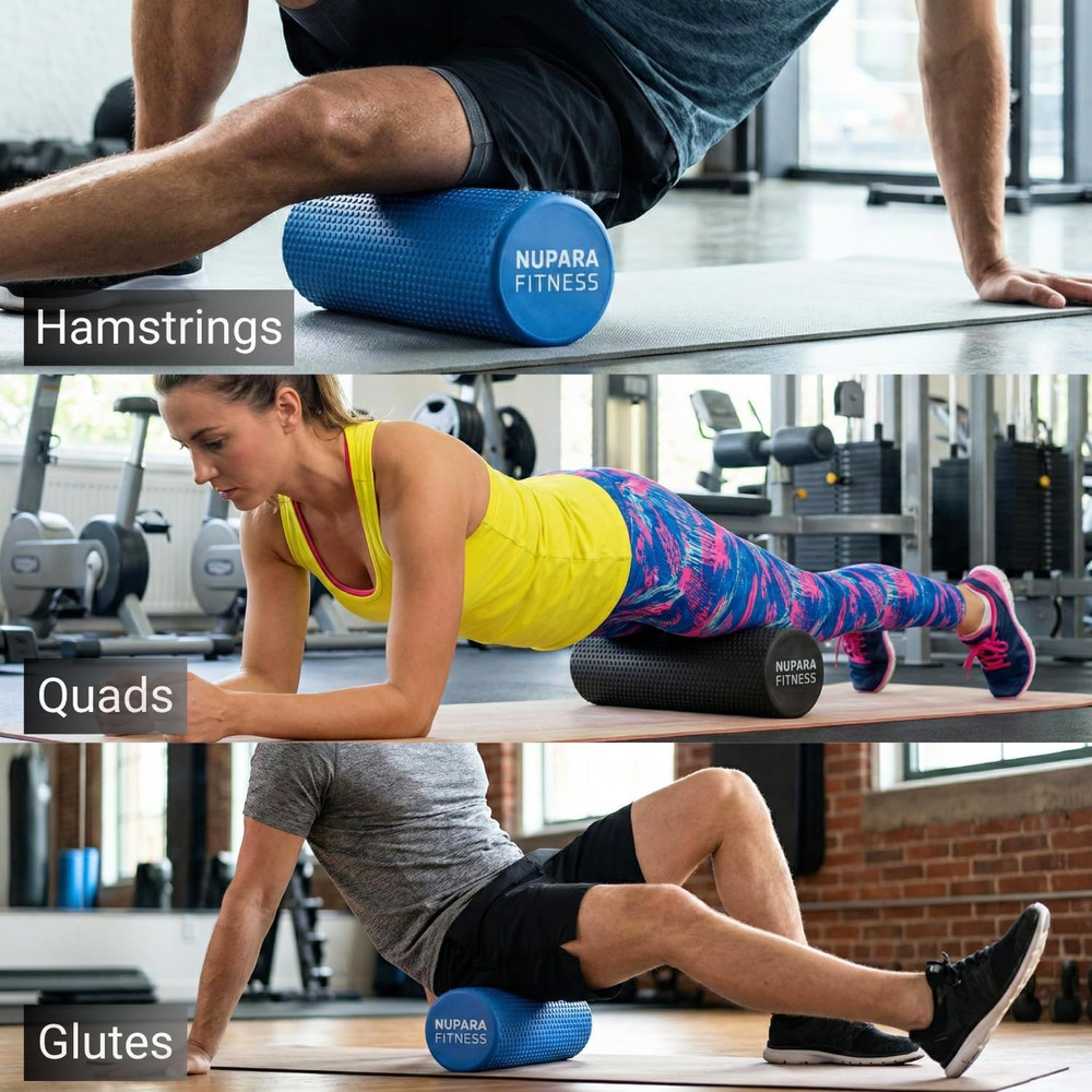 Foam Roller for Back, Legs, and Deep Tissue Muscles. Muscle Roller for Running,