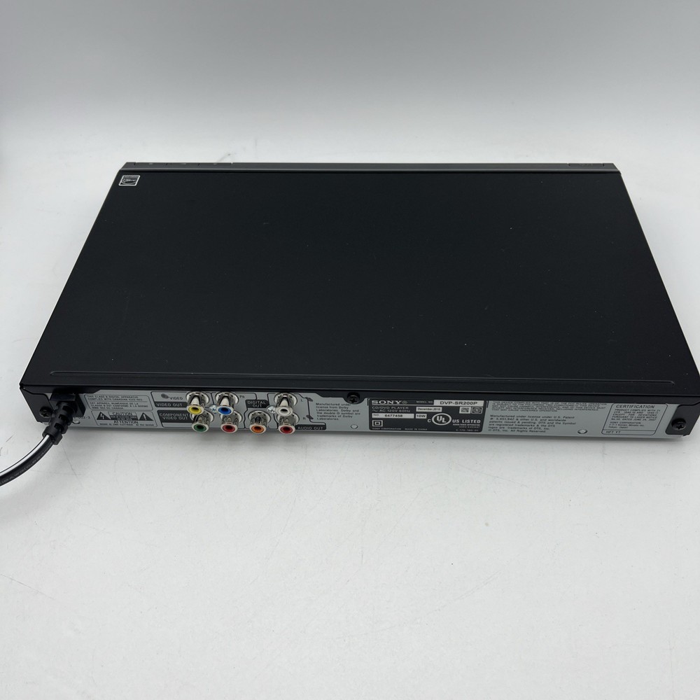 Sony DVP-SR200P Component Digital Video CD/DVD Player - NO REMOTE
