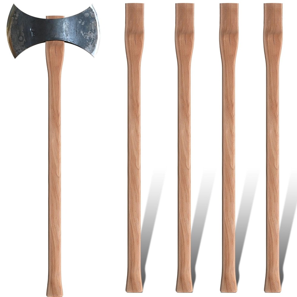 Double Bit Axe Handle 36" Replacement Set of 4 | Includes Wedges for Easy