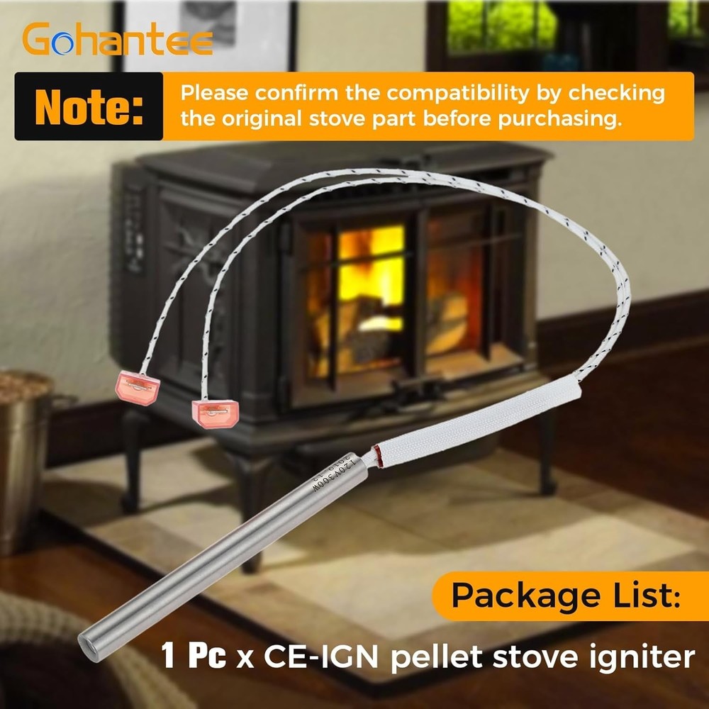 4" Pellet Stove Igniter Replacement - Hot Rod Starter Element