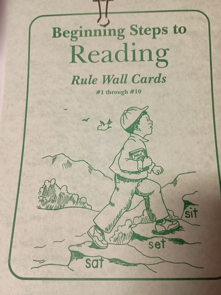 Beginning Steps to Reading Rule Wall Cards 1-10 H8
