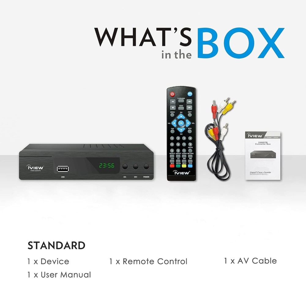 Compact Digital Converter Box with QAM Tuner