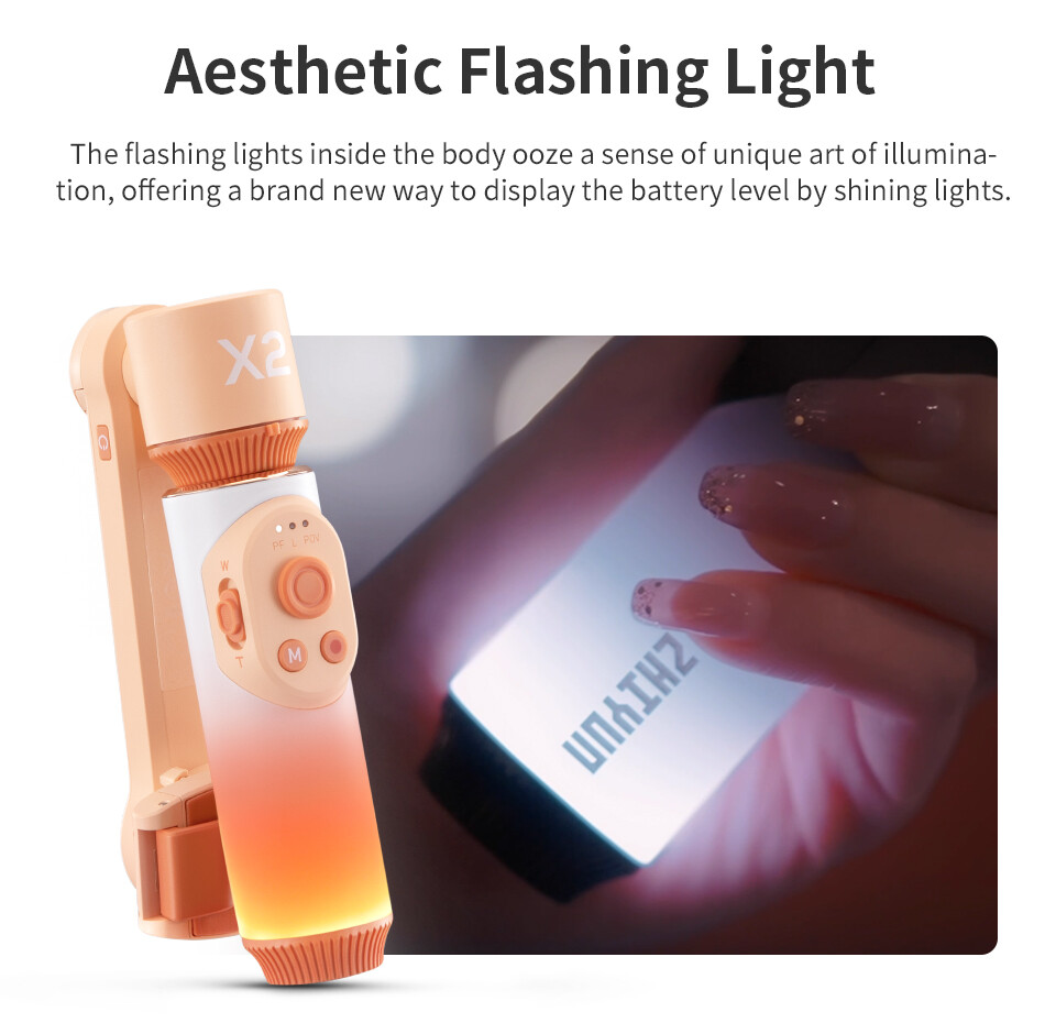 ZHIYUN Smooth X2 Gimbal Stabilizer combo Extendable Handheld iPhone Android