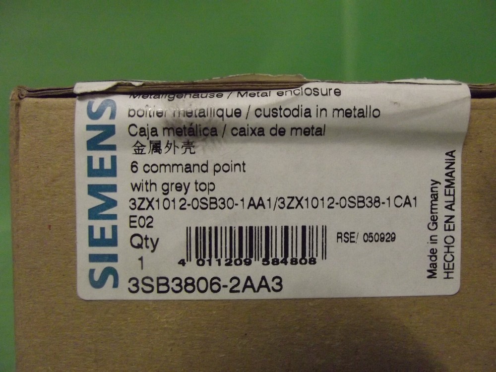 SIEMENS 3SB3806-2AA3 Metal enclosure