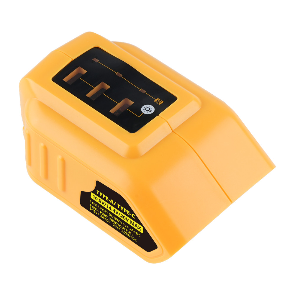 ✅20V Max for Dewalt USB And Type C Power Source Battery Charger Adapter DCB094k