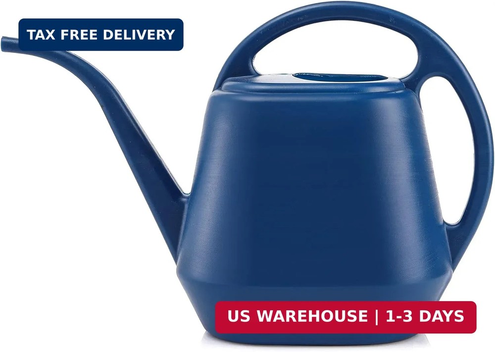 Fasmov Plastic Watering Can, Blue, 1-Gallon
