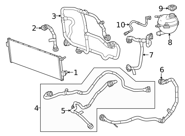 Genuine GM Coolant Hose 26331663