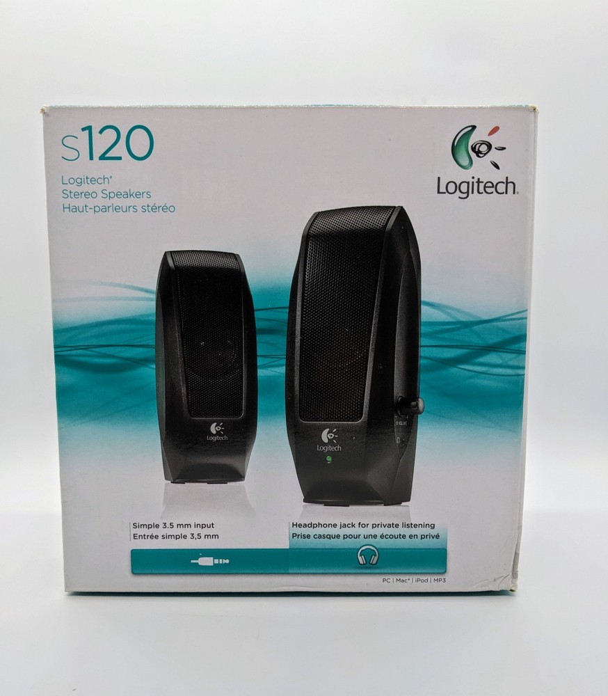 Logitech S-120 Desktop Speaker System Black