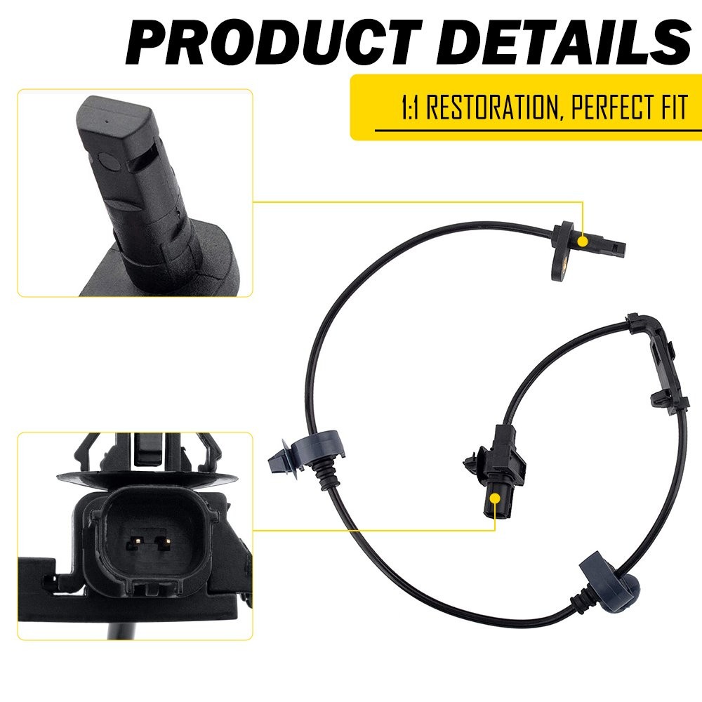 Black ABS Wheel Civic Fits Sensor 2006-2011 Honda Speed Front left/Front right