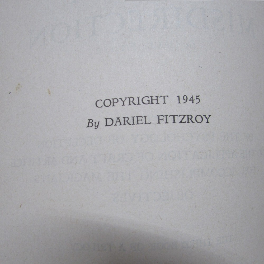 Vintage Magic Book: Magic By Misdirection Dariel Fitkee