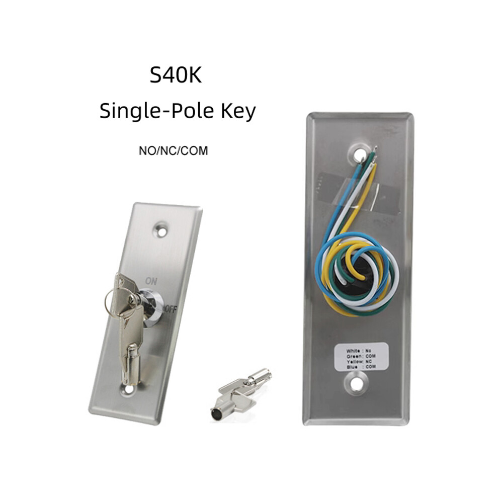 115*40 Stainless Single/Double Pole Emergency Access Control Switch With Key