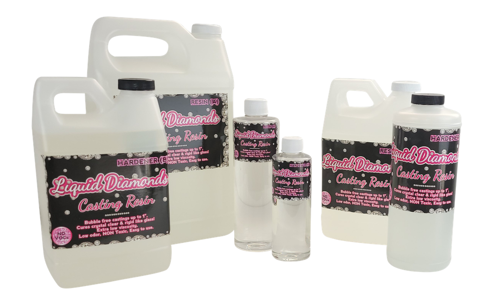 Liquid Diamonds Epoxy Resin for casting - 24 oz kit