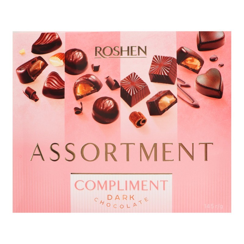 Rochen Dark Chocolate Assortment, 145g – Premium Selection, Rich & Elegant