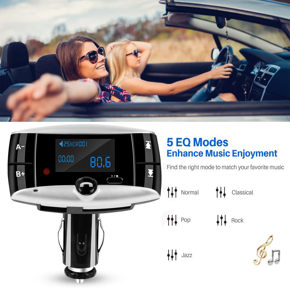 Bluetooth FM Transmitter Modulator Car Kit Handsfree MP3 Player SD USB W/ Remote