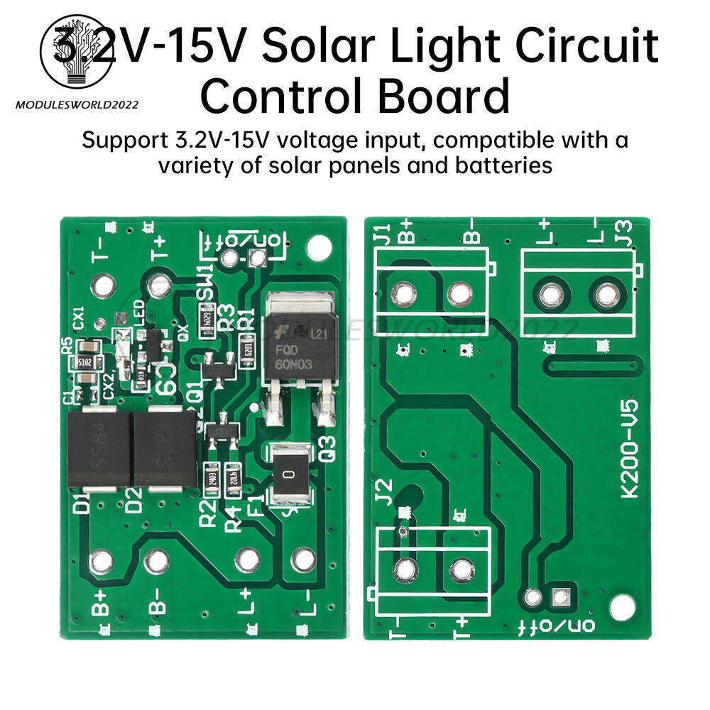3.2V-15V Solar Light Circuit Control Board Solar Light Controller PCBA Board