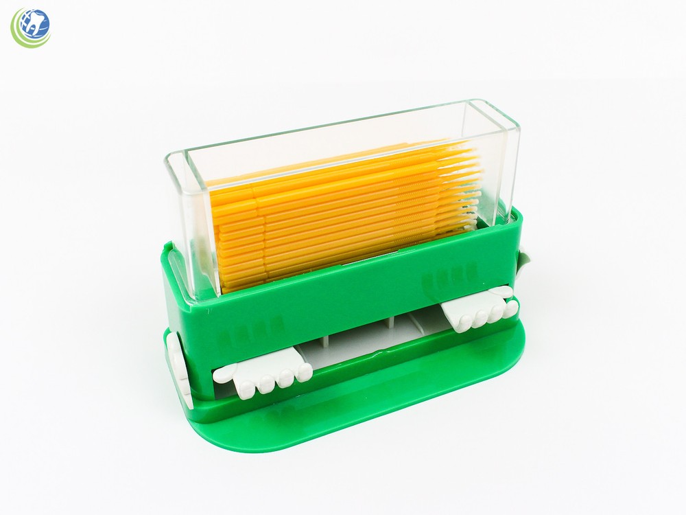 Dental Disposable Micro Applicator Tip Brush Dispenser With 100 Applicators