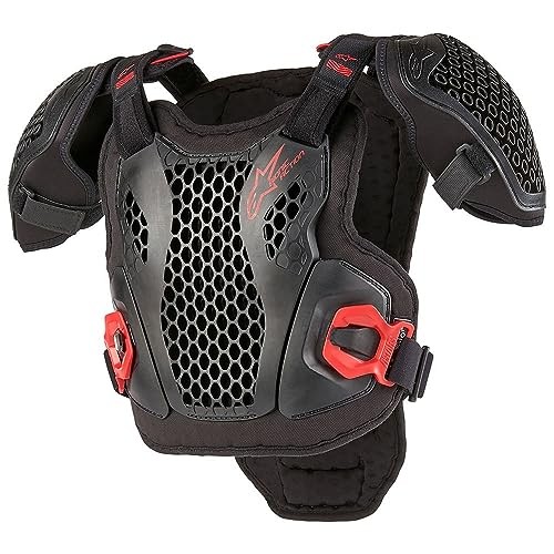 Youth Bionic Action Chest Protector, L/XL Large-X-Large Black/Red