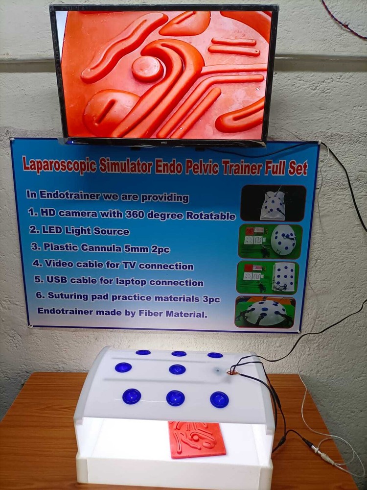 Laparoscopic Virtual Endotrainer Rectangular Shape with 5 Basic Training Set