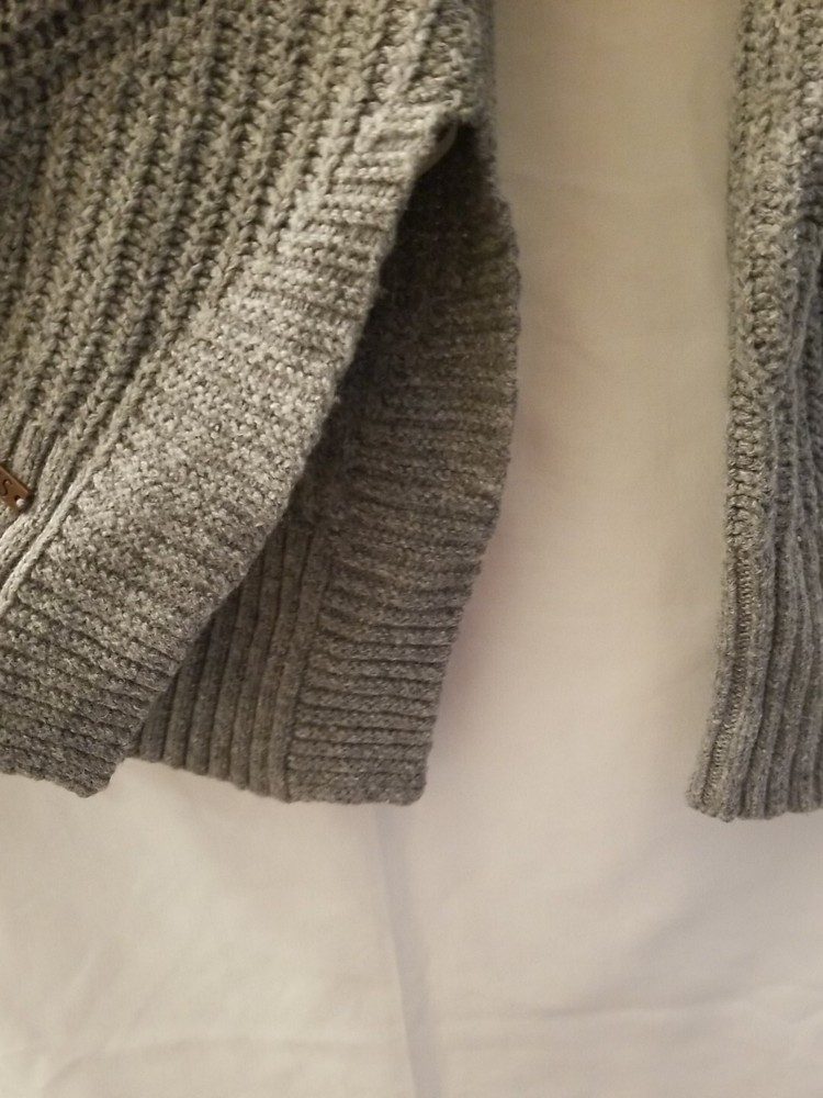 Toms for Target Sweater Women Small Gray Scoop Neck Split Hem Pullover