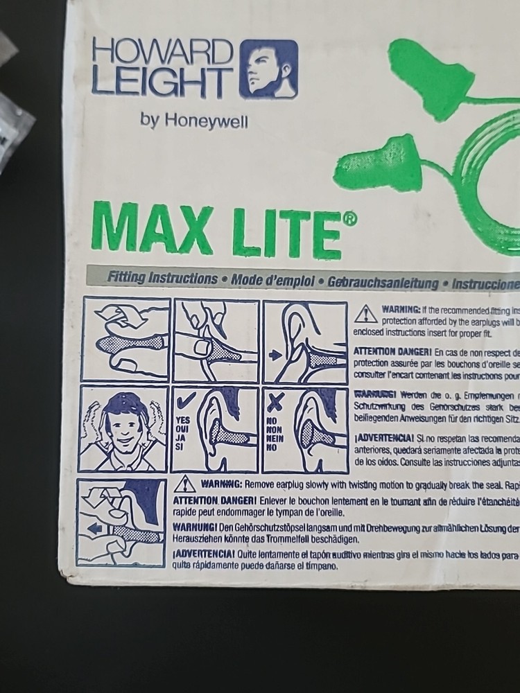 MAX LITE • Earplugs 100 PCS, Individually Packed, Super Comfortable For Sleep.
