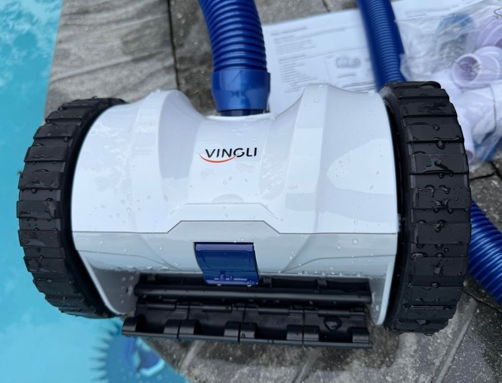 Automatic Suction Side Pool Vacuum Cleaner Wall Climbing Sweeper with 40 ft Hose