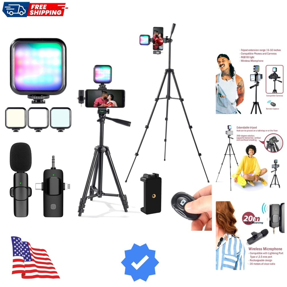 Vlogging Kit for iPhone,YouTube Starter Kit,Youtuber Kit Beginner Content Cre...