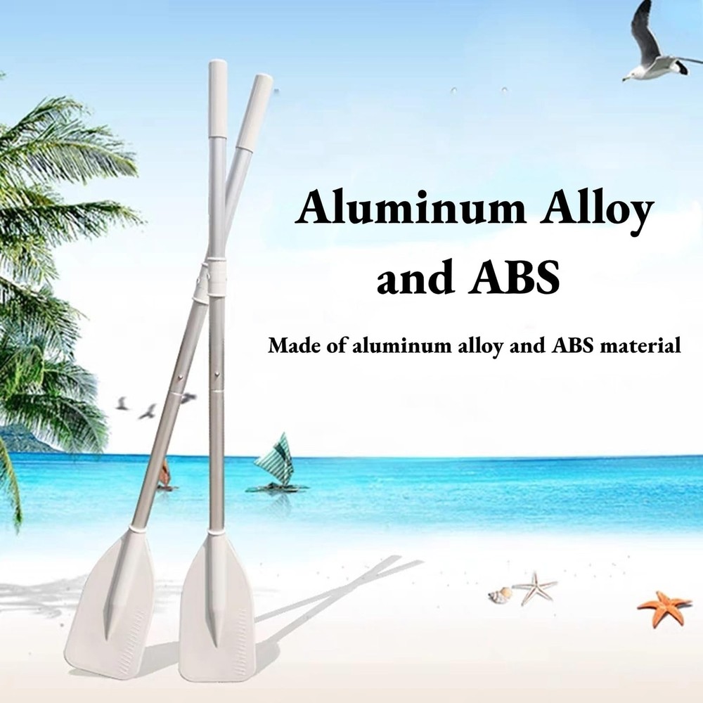 2Pcs Inflatable Dinghy Oars, Dinghy Canoe, Silver Dinghy Paddle Boat Durable ...