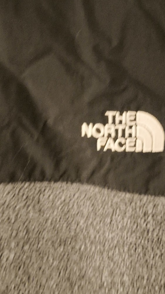 The North Face Men's Basic Jacket Gray Black Full Zip Long Sleeve Size M