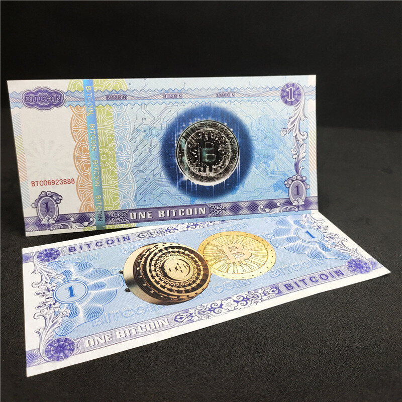 100pcs one BTC Paper Note Un-currency