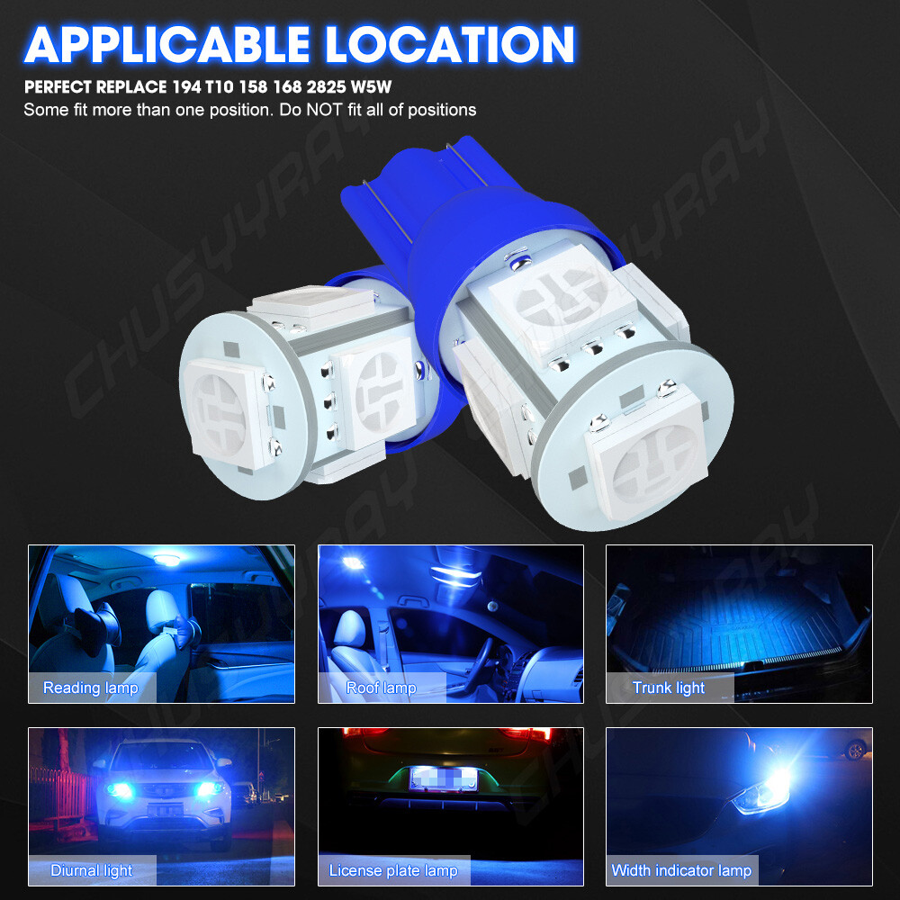 Blue LED Instrument Panel Light Bulb Dash Light Gauge Cluster for Ford Ram Jeep