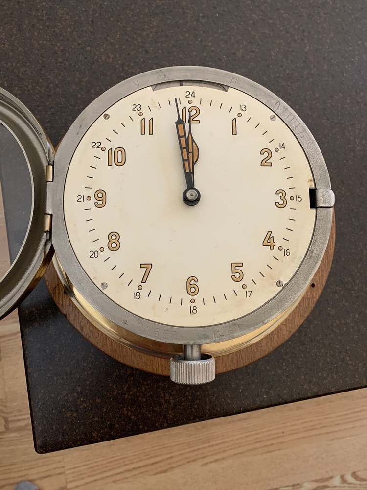 Japanese Ship Eight Day Clock Antique