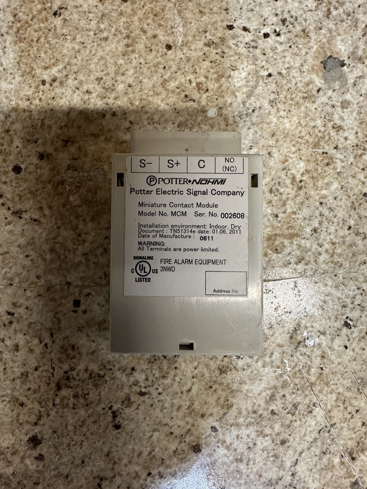 Potter Nohmi NCM MINIATURE CONTACT MODULE