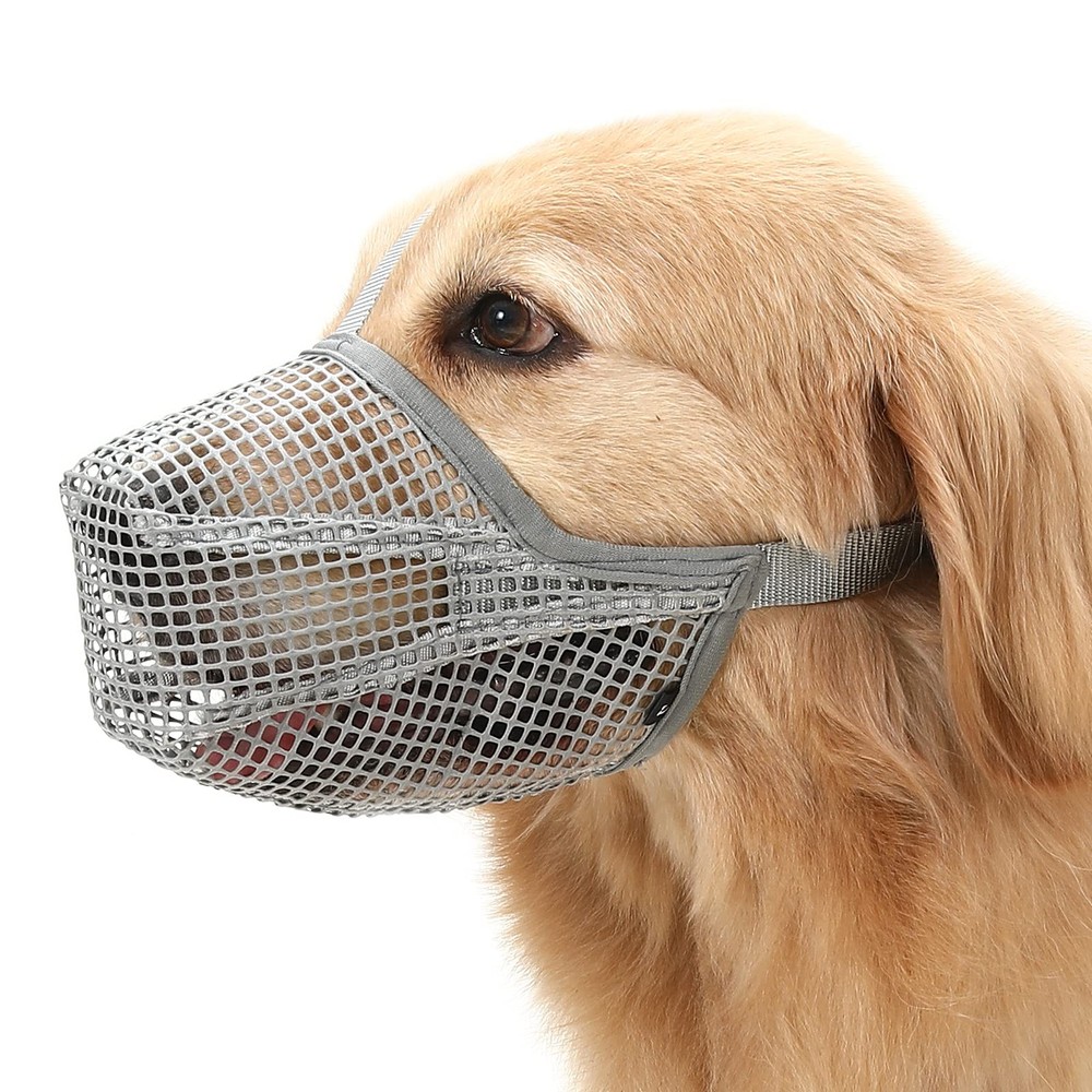 Dog Muzzle, Soft Mesh Muzzle for Small Medium Large Dogs Labrador German Shep...
