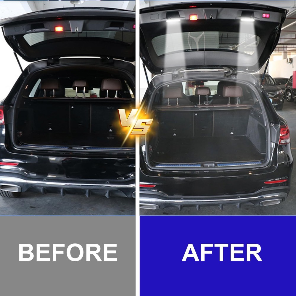Trunk Tailgate Handle Light Upgraded Tail Door Handle LED Lights Fit for Merc...