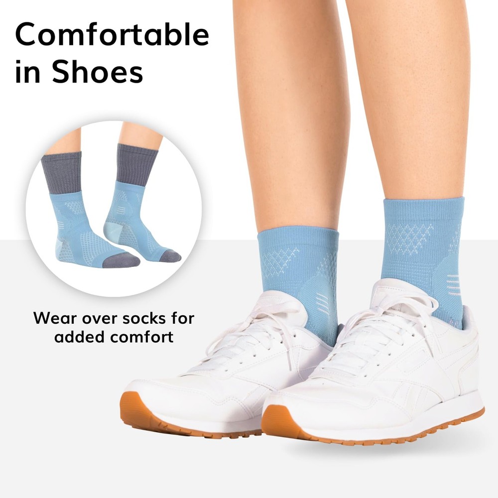 BraceAbility Neuropathy Socks (Pair) - Peripheral Neuritis Compression Diabetic