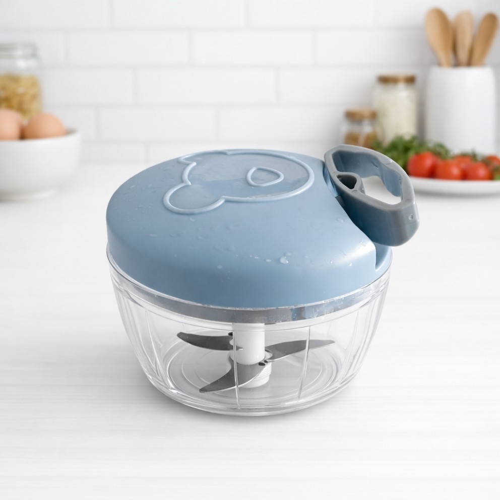 Manual Food Processor Hand Pull Vegetable Chopper Garlic Mincer Portable