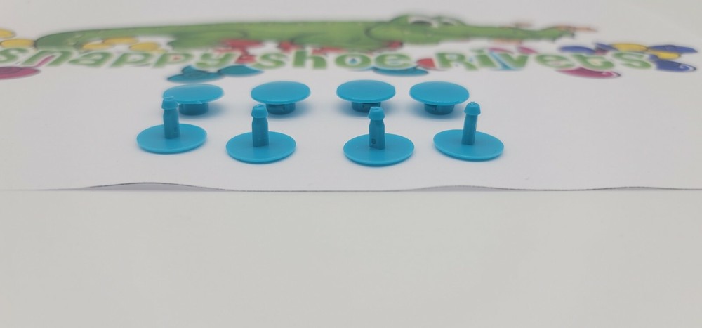4 BLUE RIVETS,FASTENER,BUTTON, NEW (FAST SHIP) fits CROC